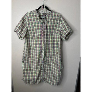 Liz Claiborne Women's Plaid Short Sleeve Dress,  short sleeve dress, plaid dress